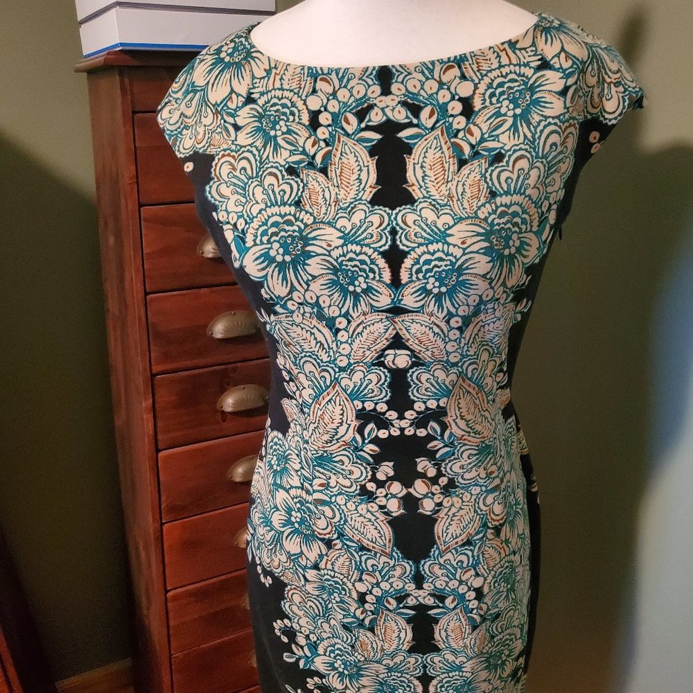 Maggy London Paisly Print Work Dress